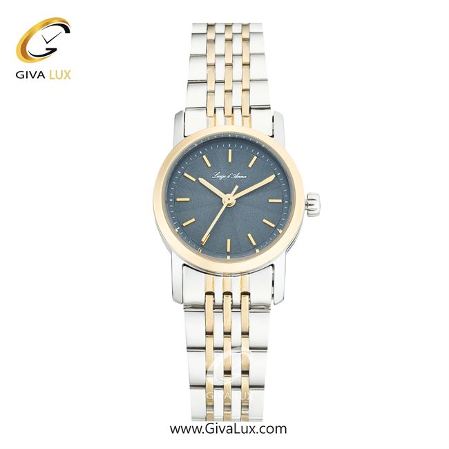 ساعت مچی اورجینال زنانه LdA نقره ای-طلایی | نقره ای-طلایی| سرمه ای| کد رفرنس 2491